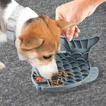 Cat Puzzle Feeder Fish Shape Silicone Lick Treat Mat for Healthy Eating and