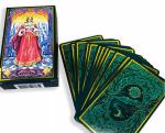 Customized Gold Foil 350gsm Coated Paper Tarot Cards 70x120mm With Tuck Box