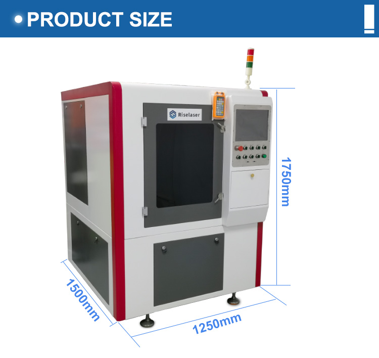 Working Area 300*300mm Precision Fiber Laser Cutting Machine 1000w For Gold Silver