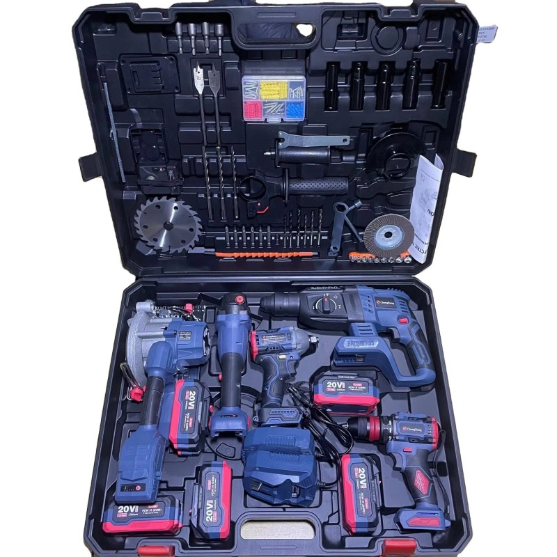 Brushless Lithium Tool 5-piece Set Hammer / Angle Grinder / Hand Drill / Wrench / Electric Saw