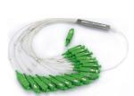 1x16 Mini Steel Tube plc splitter, fiber optic cable splitter G652D, 1M