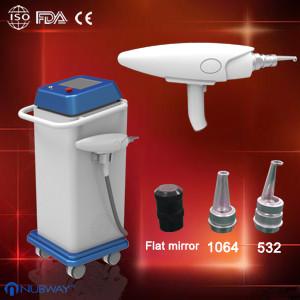 China Latest professional Q switched Nd yg laser skin whitening tattoo removal machine wholesale