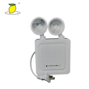China Small Plastic LED Twin Spot Emergency Exit Lights With Battery Recharging wholesale
