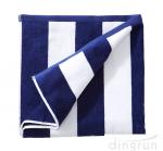 100% Cotton Plush Cabana Stripe Oversize Velour Beach Towel Bath Towel