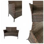 China Factory Wholesale Rattan Sofa Waterproof Design Indoor Outdoor Sofa Table
