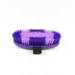 Plastic 6.75'' horse body brush with easy-grip strap horse grooming brush
