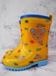 Girls Pretty Glitter Lace Up Snowproof Pvc Rain Boots With Warm Fur