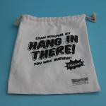 Durable Drawstring 34x45cm Cotton Storage Bag