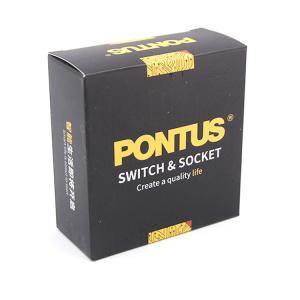 China 400gsm Fully Black Packaging Box Printing With Auto - Lock Bottom wholesale