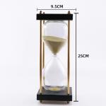 Four Pillar Wooden Hourglass Egg Timer 15 Minute 25 Minute Color Customized