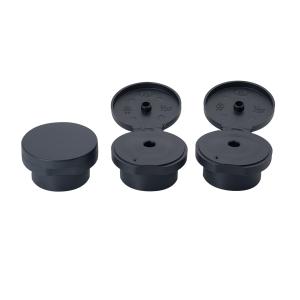 China PP Plastic Black Plastic Big Top 28 mM Flip Top Conditioner Shampoo Bottle Cap wholesale