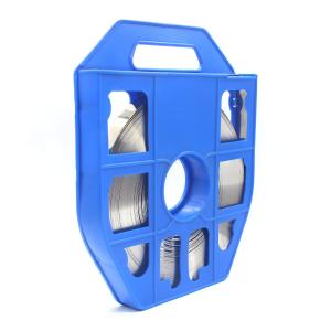 China 201/304/316 Adjustable Length Fixing Pipes Strapping Stainless Steel Banding Strap in Blue wholesale
