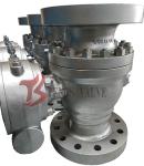 API Cast Soft Seated Ball Valve WCB Trunnion Ball Valve 600LB Full Port 2PC Body