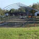 Customized High Tunnel Polytunnel Double Film Greenhouse Sawtooth Tunnel Plastic
