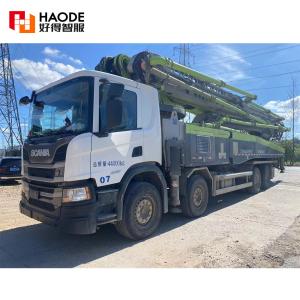 China 59m Zoomlion Used Concrete Pump Truck Benz Chassis Boom Pump Truck Mounted Concrete Pump wholesale