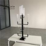Elegant Trendy 9 Arm Crystal Candelabra for Interior Decor custom tall tube