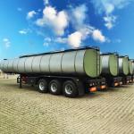 Insulated Aluminum Pneumatic Fuel Tanker Trailer For Sale