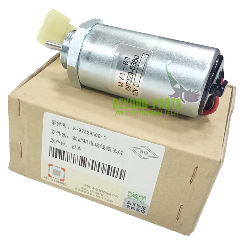 Hitachi Excavator Spare Parts 12V Engine Stop Solenoid Valve Coil 897329-5680 8-97329568-0