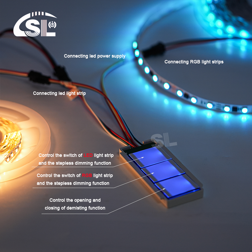 IP20 12V 60led/meter SMD 5050 10M LED RGB Strip Light for Bathroom Wall