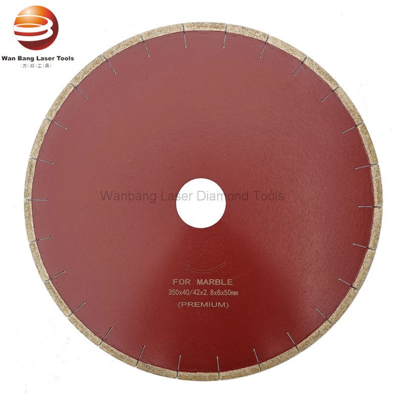 High Frequency Welded Diamond Saw Blade 14in 16in For Marble Cutting