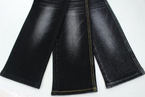 China Black Black Cotton Polyester Rayon Spandex Denim Fabric For Jeans wholesale