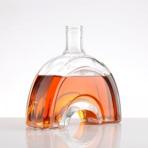 China 700ml 750ml Super Flint Liquor Bottle Vodka Whisky Glass Bottle With Lid Top Choice on sale