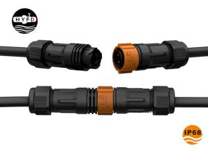 China IP68 10A 3 Pin 10.0mm Plastic Push Pull Connectors wholesale