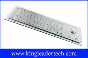 China Waterproof Kiosk Or Industrial Computer Keyboard With Flat Keys And Trackball wholesale
