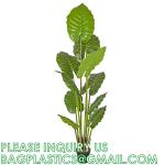 Fake Colocasia Esculenta, Plastic variegata artificial Taro, Subtropics Faux