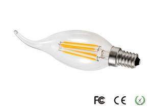 China Bright 4 W LED Filament Candle Bulb , AC220V 110lm / w Candle Light Bulbs on sale