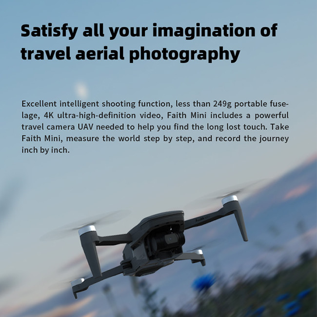Drone Faith Mini2 With Professional 4K HD Camera 5G Wifi 3-Axis Gimbal GPS Drones