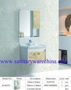 China Modern Alunimun Bathroom Vanity/ aluminum alloy bathroom cabinet/Mirror Cabinet /H-9622C wholesale
