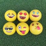 logo golf ball , emoji ball , smile golf ball , gift golf ball , cute golf ball