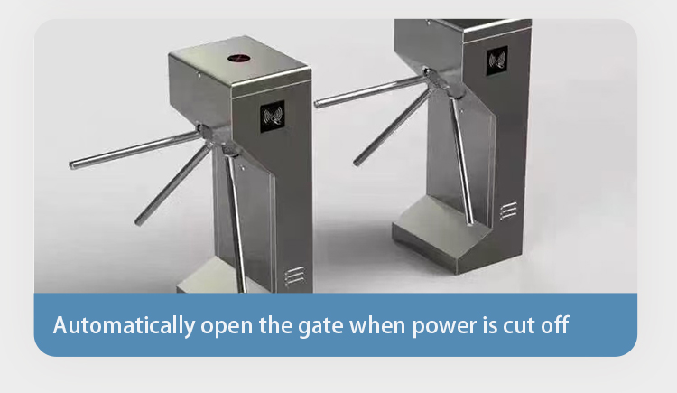 Three Roller Tripod Revolving Turnstile Gate Collision Avoidance