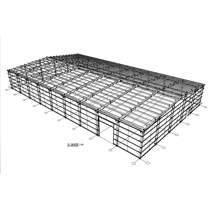 Large Span Prefabricated Steel Structure Workshop / Factory Building KXD-SSW201