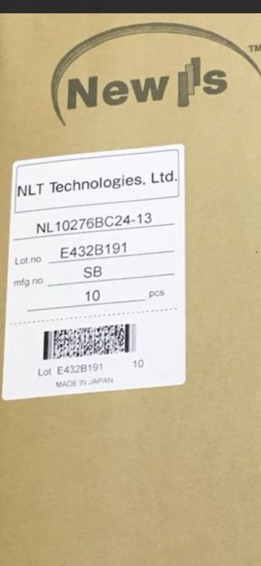 NL10276BC24-13 Notebook LCD Panel 1024*768 XGA LVDS CCFL LVDS 20 Pins