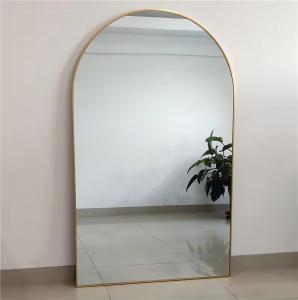 China CE Bedroom Dressing Mirror Metal Frame HD Standing Full Length Mirror wholesale