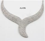 Y 925 Sterling Silver Name Necklaces Choker 21K Gold Custom