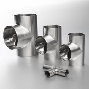 China Inox 304 Ss Pipe Fittings , Food Grade Stainless Steel Equal Tee wholesale
