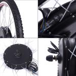 48V 26 Inch Rear Wheel Electric Bicycle Motor Kit , Electric Motor Kits For