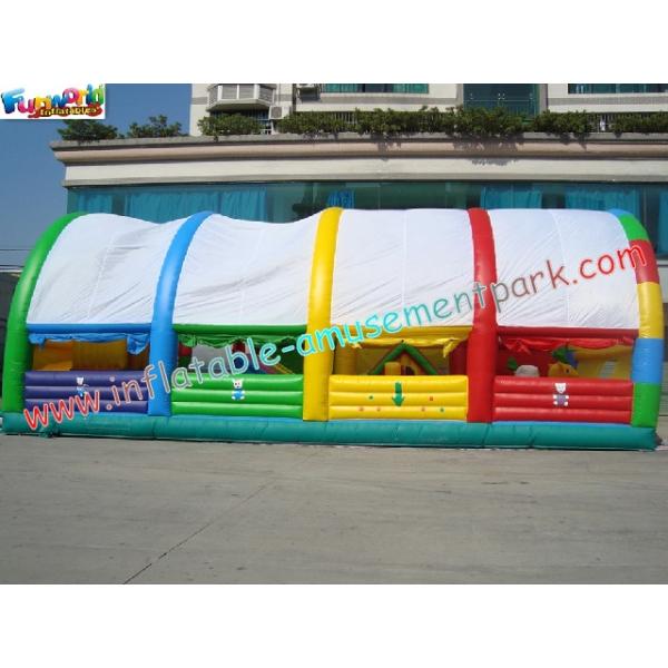 Custom Giant Inflatable Amusement Park , PVC Inflatable Park