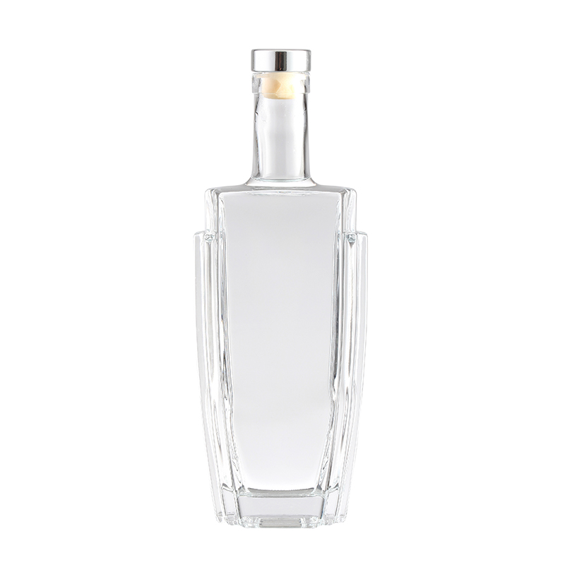 Square Glass Bottle for Wine Brandy Vodka Whisky Made of Healthy Lead-free Glass
