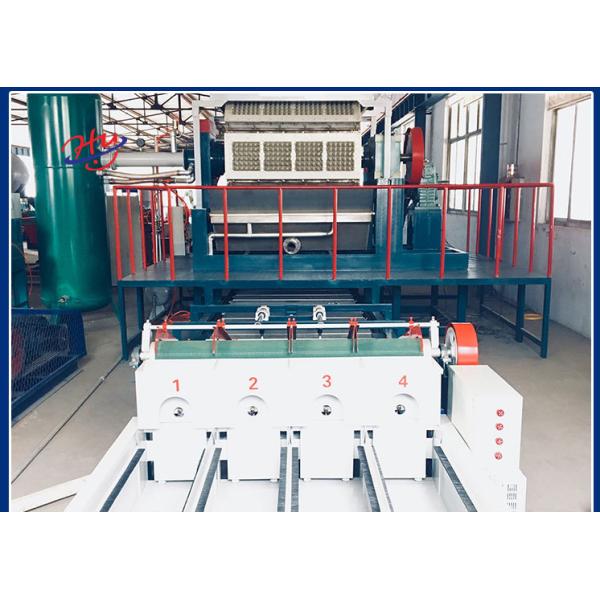 Wood Chips Multi Side Rotating Egg Tray Machine 7000pcs/H