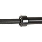 black zinc barbell for men powerlifting and weightlifting training, standard