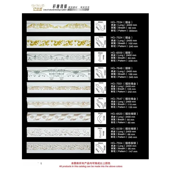 PU Skirting Board Polyurethane Baseboard Moulding