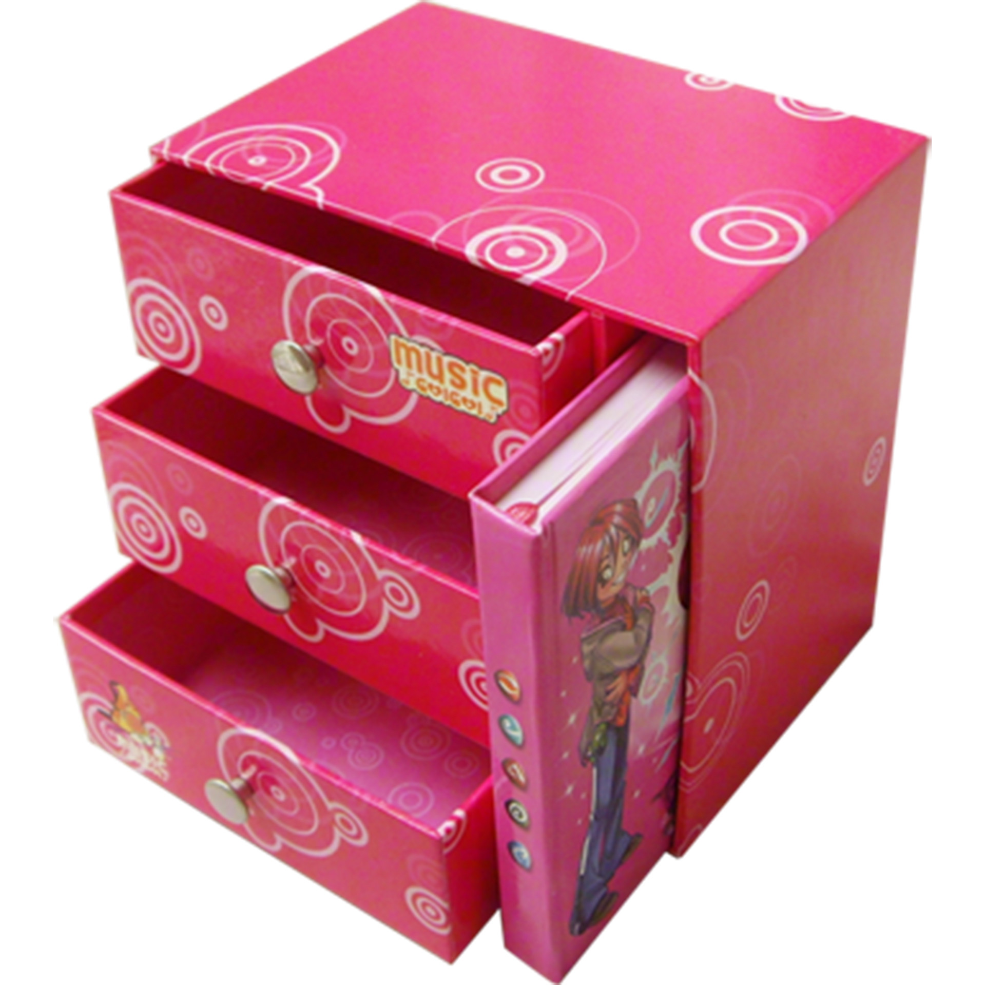 Customize Office Stationery Set Multi-Partition Fleece Insert Packaging Series