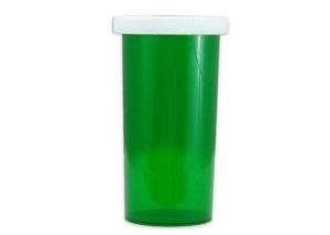 China Eco Friendly Green Child Resistant Vials , No Sharp Edges Child Resistant Bottles wholesale
