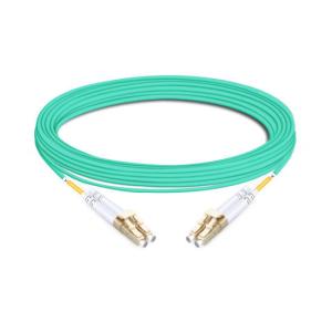 China 15m (49ft) Duplex OM3 Multimode LC UPC to LC UPC PVC (OFNR) Fiber Optic Cable wholesale