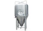 Sanitary SUS304 Steel Conical Fermenter 1000L 3 Layers Dimple Jacket Alcohol