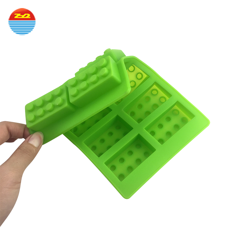Large wholesale personalized building bricks custom silicone ice cube tray mold